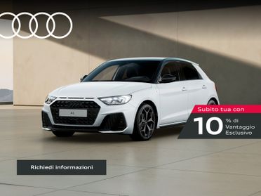 Audi A1 sportback 30 1.0 tfsi identity black 116cv s-tronic