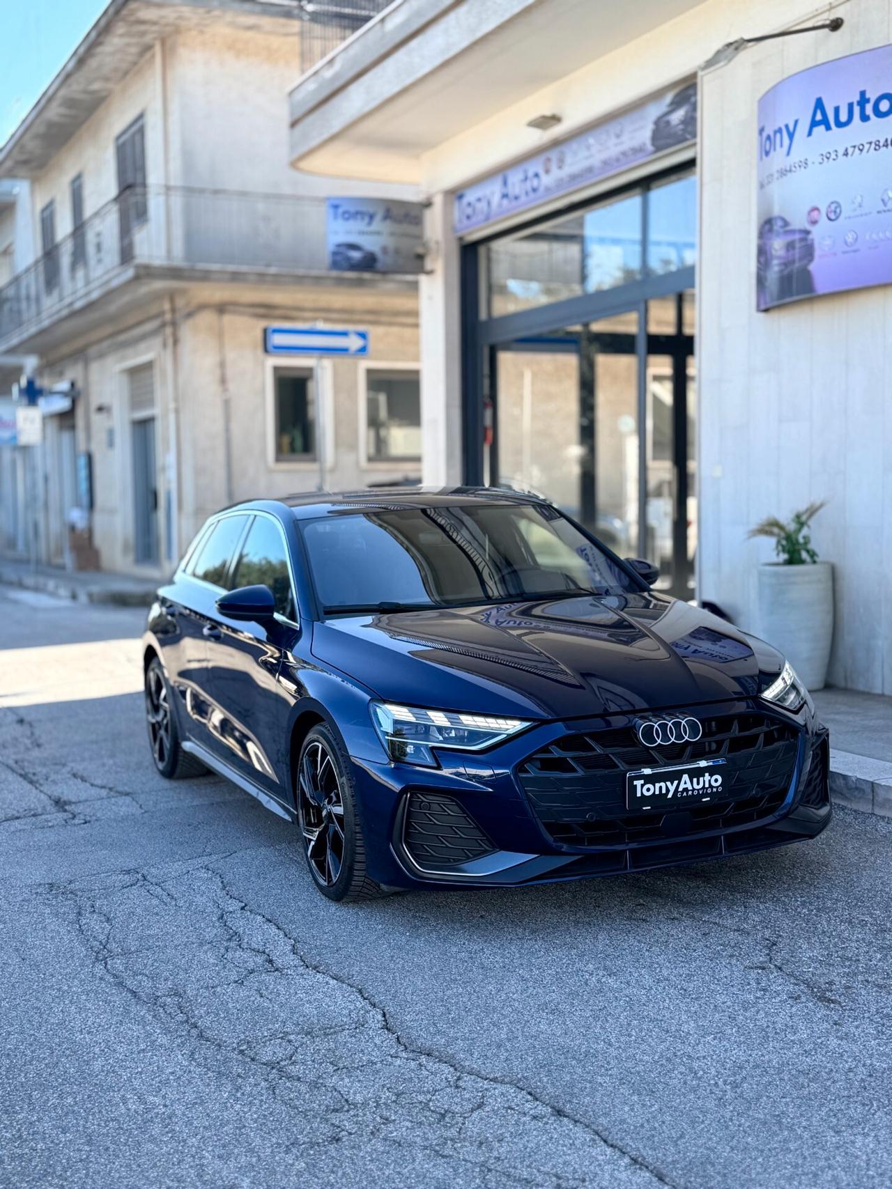 Audi A3 SPB 35 TDI S tronic line edition PACCHETTO LUCI SOFFUSE,APPLE CARPLAY,NAVI,TELECAMERA,FARO MATRIX