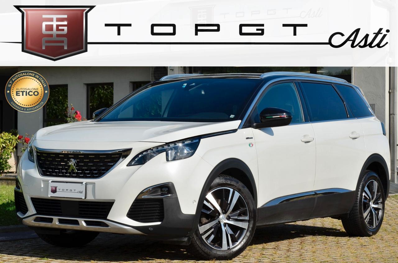 PEUGEOT 5008 1.2 PURETECH GT-LINE 131cv AUTO 7 POSTI, UNICOPROP, SERVICE PEUGEOT, EURO 6D, TETTO, RETROCAMERA 360°, PERMUTE