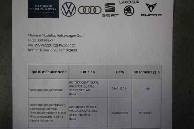 VOLKSWAGEN Golf Variant 2.0 TDI 150 CV DSG SCR Life