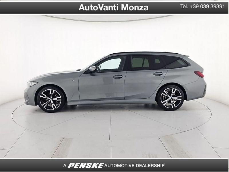 BMW Serie 3 318d Touring mhev 48V MSport auto con gancio traino