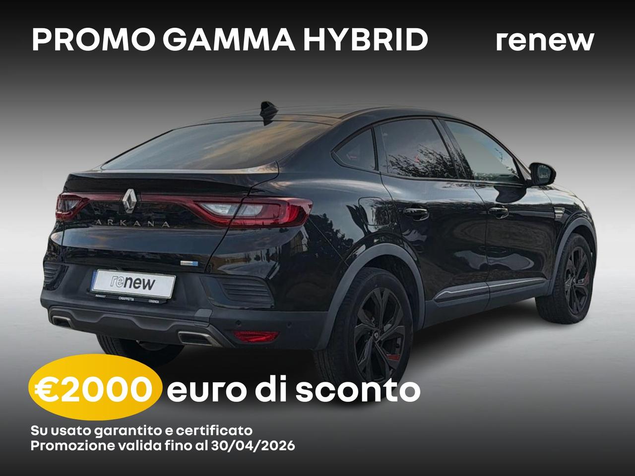 Renault Arkana 1.6 e-tech full hybrid r.s. line 145cv