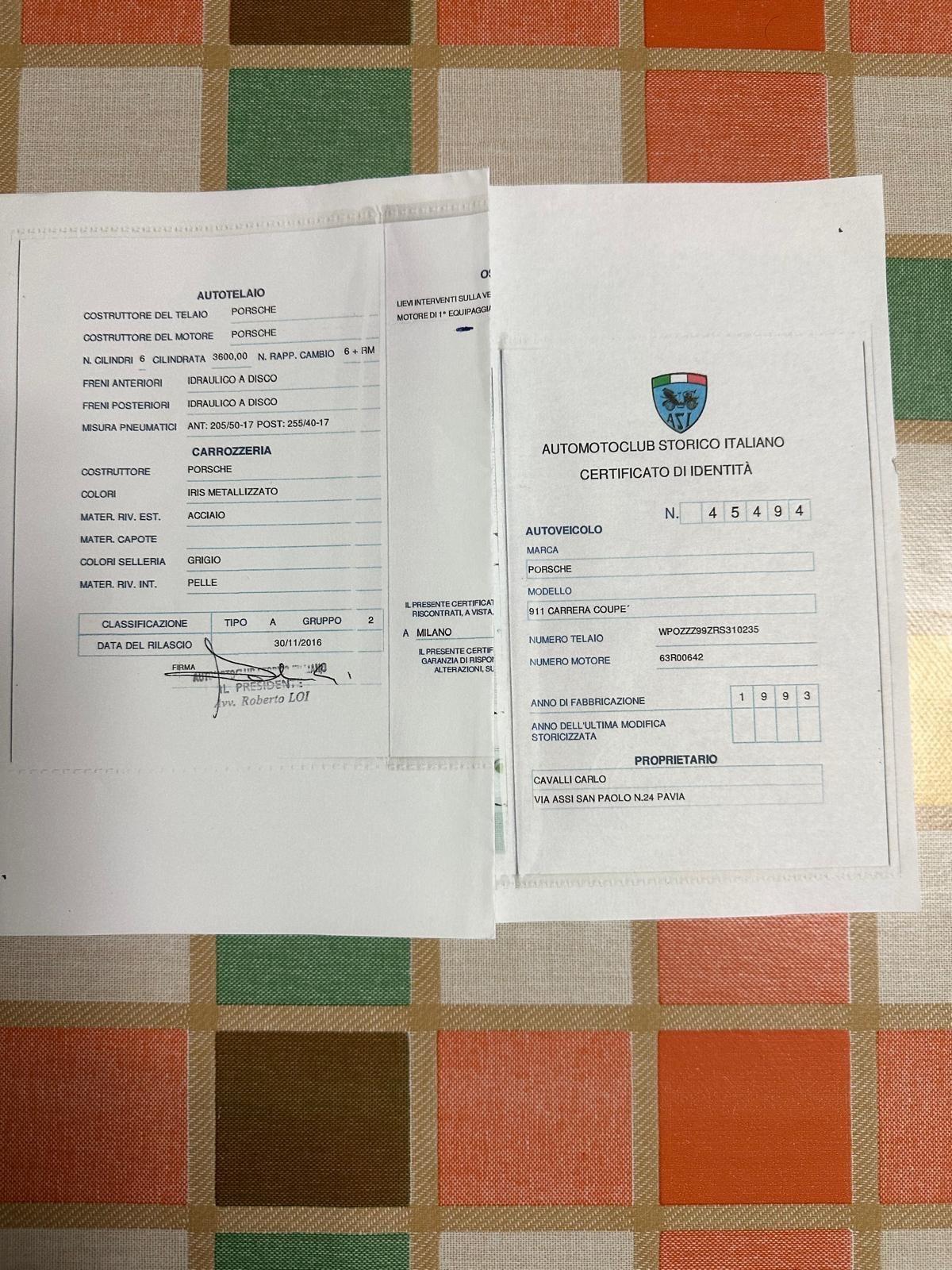 Porsche 911 Versione 993/2