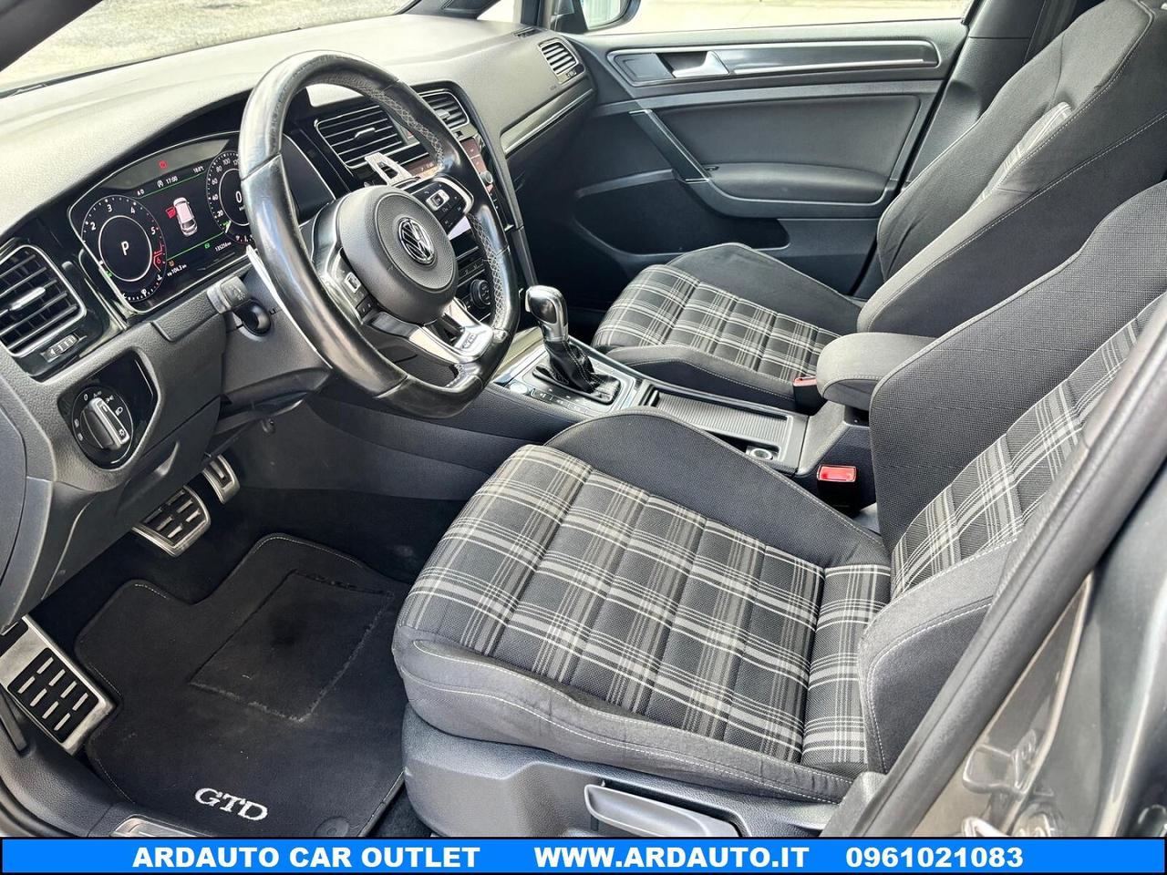 Vw Golf 7.5 GTD 2.0 tdi 184 cv Dsg