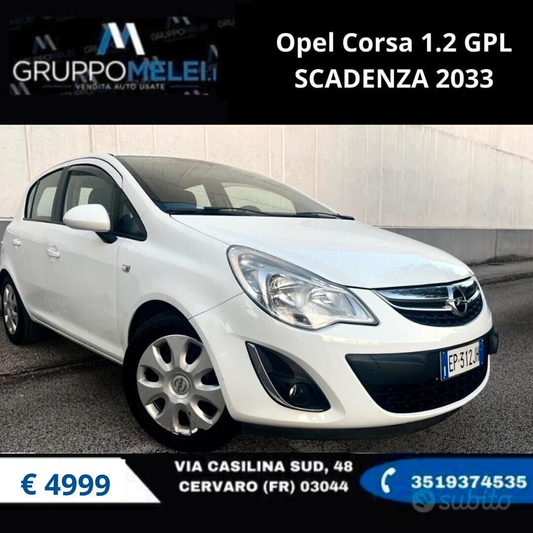 Opel Corsa 1.2 GPL SCADENZA 2033
