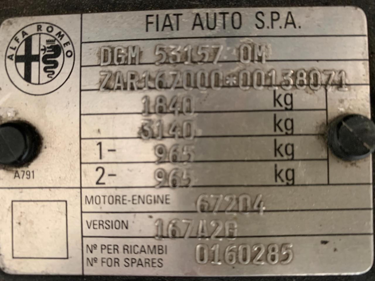 Alfa Romeo 155 2.0 Twin Spark 16v Super