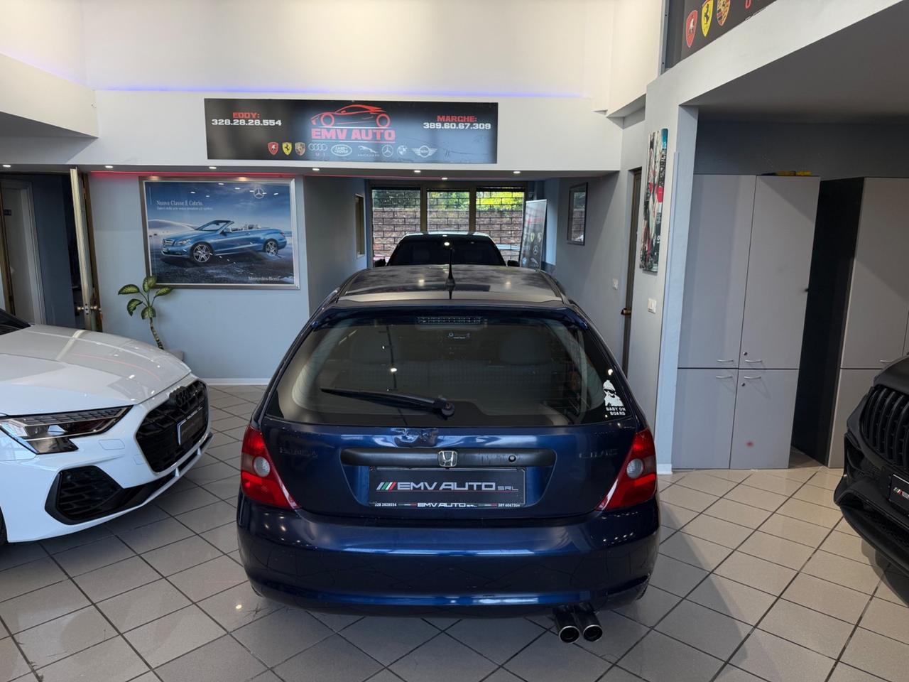 HONDA Civic 7a serie ('01'-'06') Civic 1.6 16V VTEC cat 3P ES (81 kw) Valore di listino: € 17300