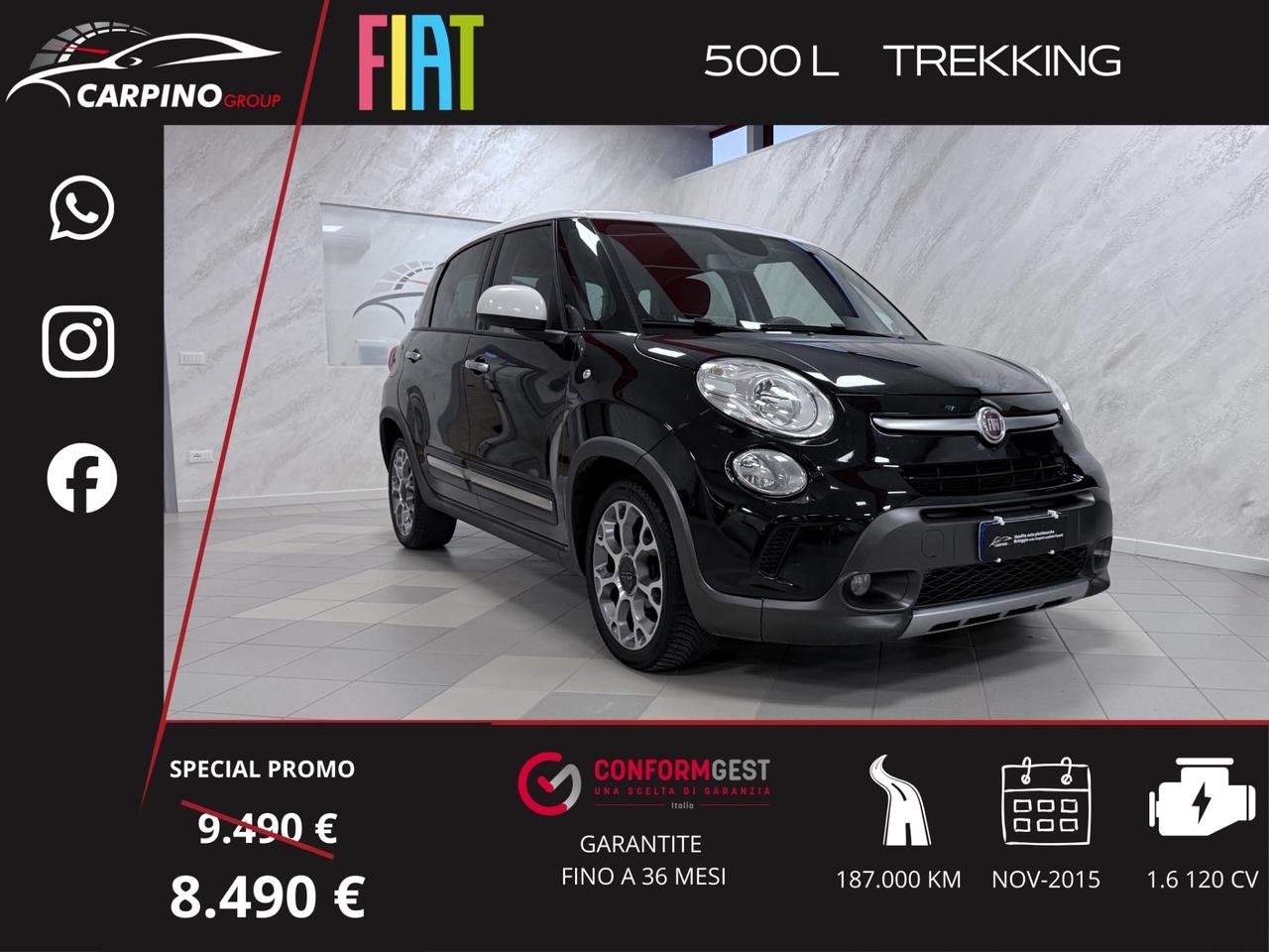 Fiat 500L 1.6 Multijet 120 CV Trekking
