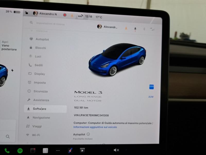 TESLA MODEL 3 75 kWh Long Range Dual Motor AWD 4 PORTE BERLINA