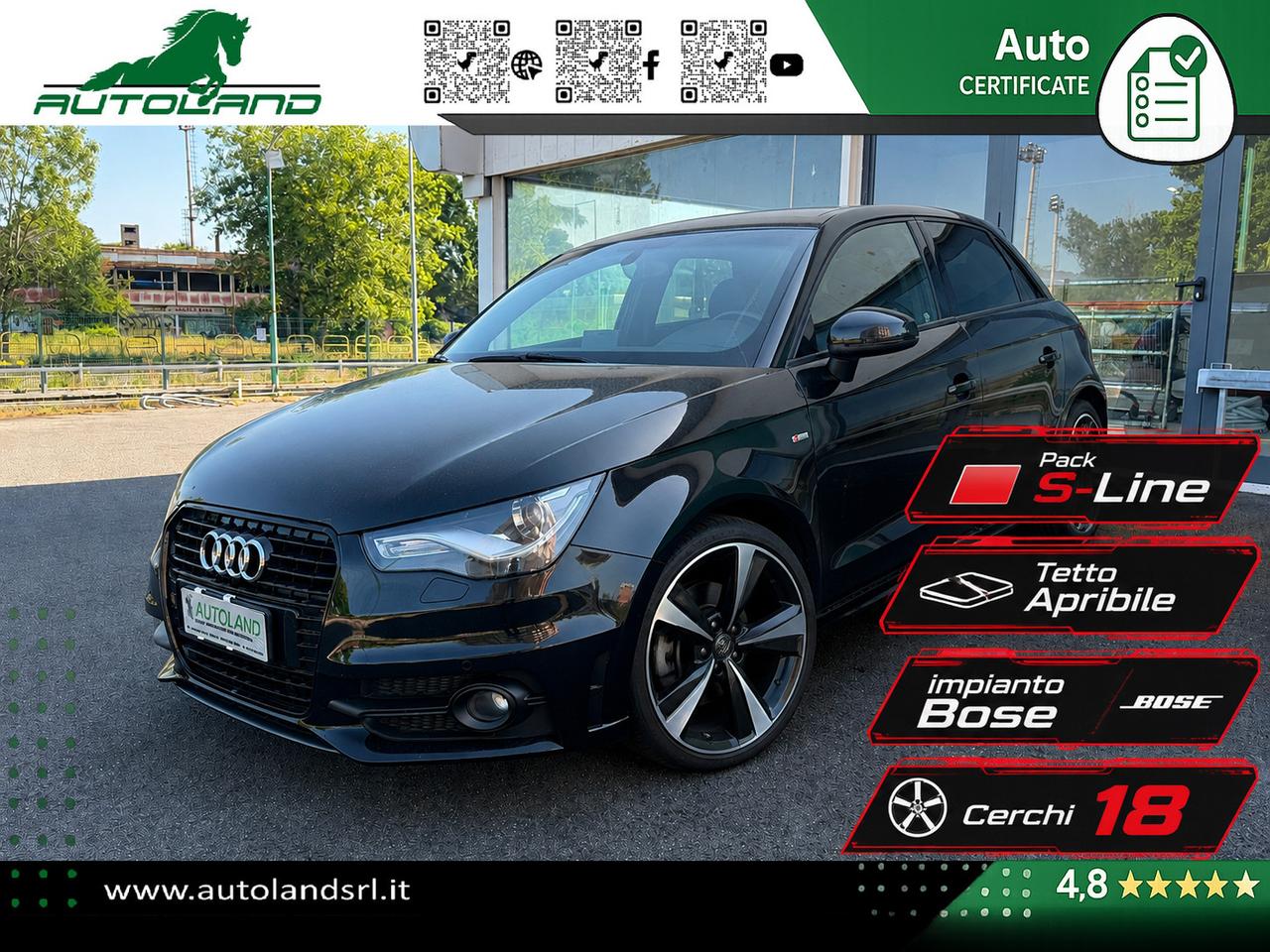 Audi A1 Sportback 1.6 tdi S Line Edition plus 90cv s-tronic