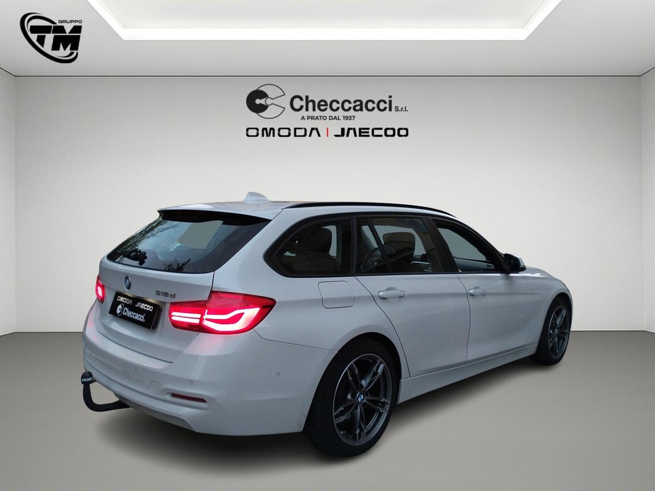 BMW 318 d Serie 3 F31 2018 Touring auto GANCIO TRAINO