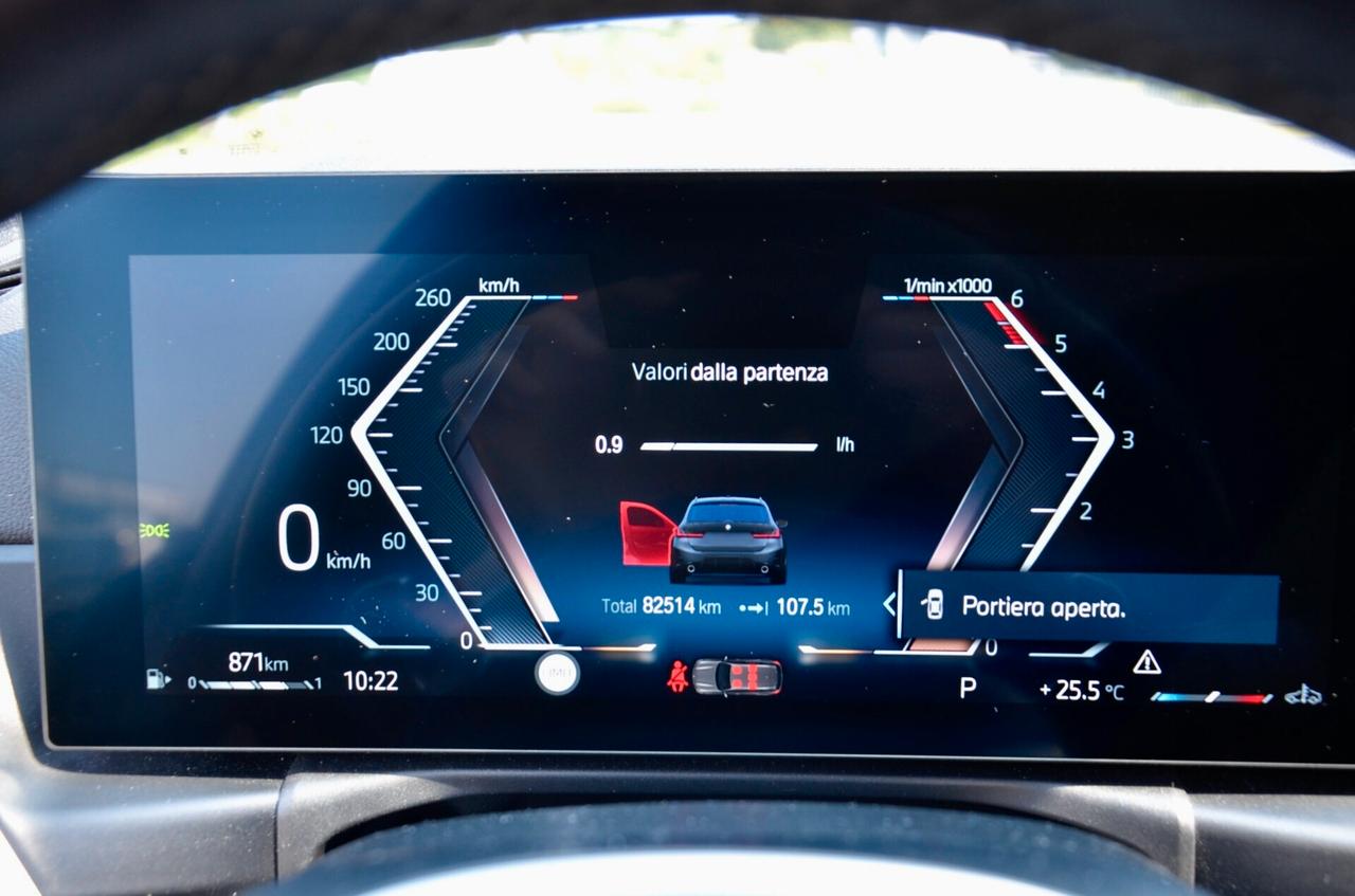 BMW 320d TOURING MILD HYBRID 48V XDRIVE MSPORT 190cv AUTO, GARANZIA BMW FINO AL 2/2028, UNICOPROPRIETARIO, EURO 6D, UFF ITALIANA, SERVICE BMW, PERMUTE