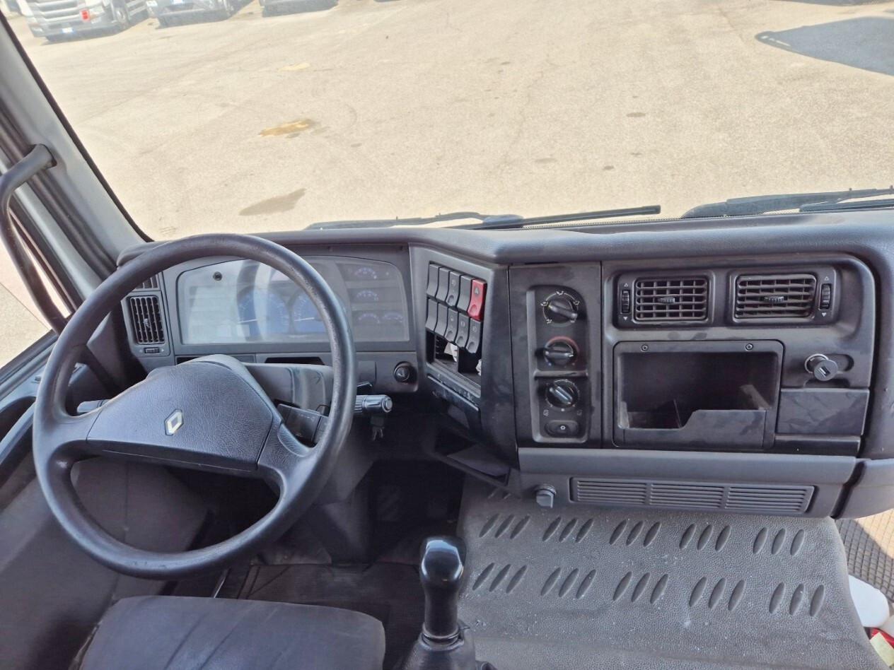 RENAULT MIDLUM 220.12 cassone fisso con gru