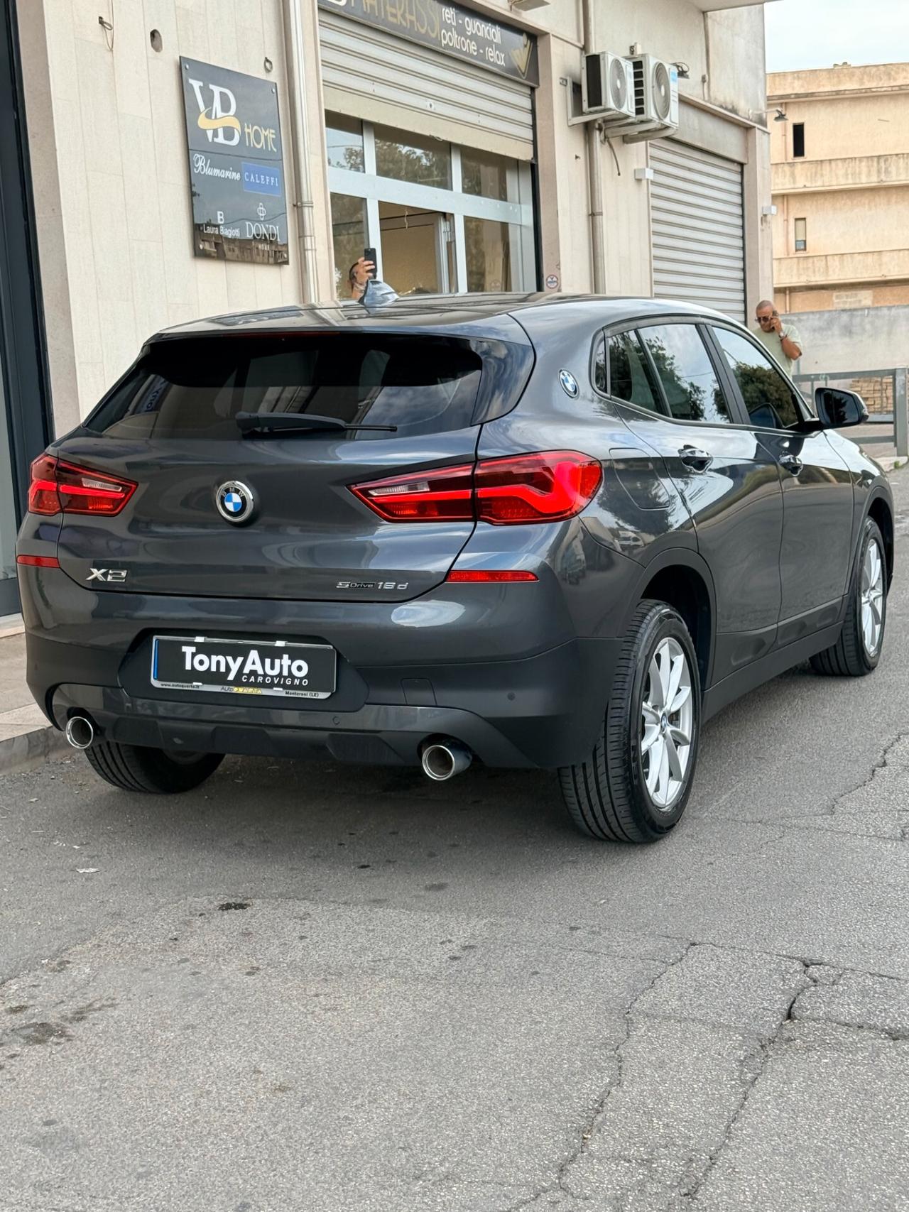 Bmw X2 sdrive18d auto NAVI,ANDROID AUTO,BLUETOOTH,SENSORI DI PARCHEGGIO,BLOCK SHAFT,FULL LED,PORTELLONE AUT