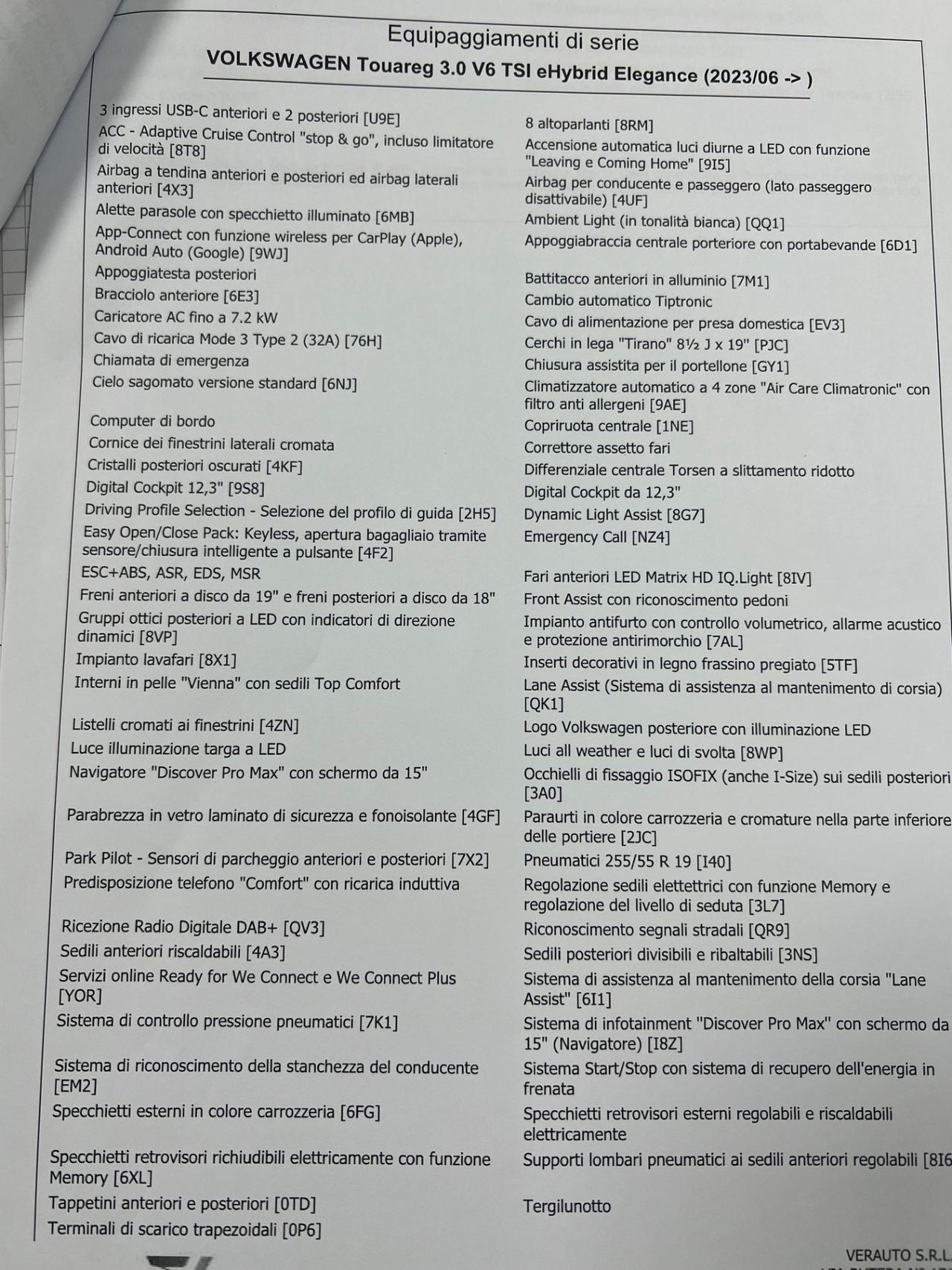 Volkswagen Touareg 3.0 V6 TSI eHybrid Elegance Super Offerta T-Stock