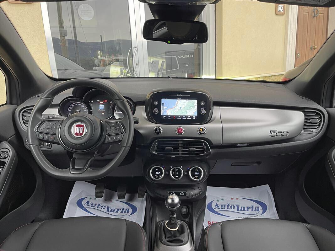 Fiat 500X 1.6 MultiJet 130 CV Sport Fari Full LED, Retrocamera, Navigatore, Cerchi 18, Grigio opaco