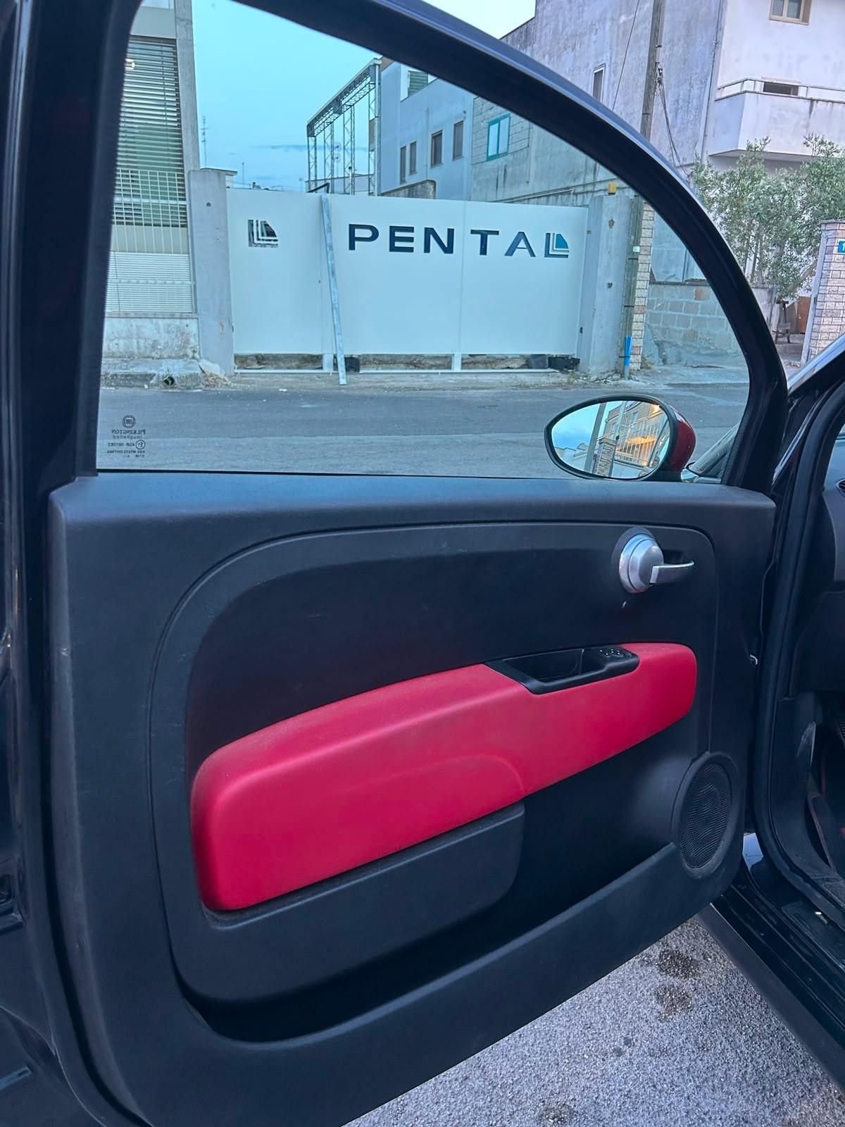 Fiat 500s 1.2 -2015 BLACK&RED