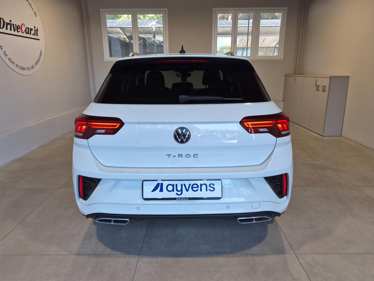 Volkswagen T-Roc 1.5 TSI R-LINE DSG LED APPLE CAR PLAY/ANDROID AUTO RETROCAMERA ACC WIRELESS VETRI PRIVACY AMBIENT LIGHT COCKPIT PRO