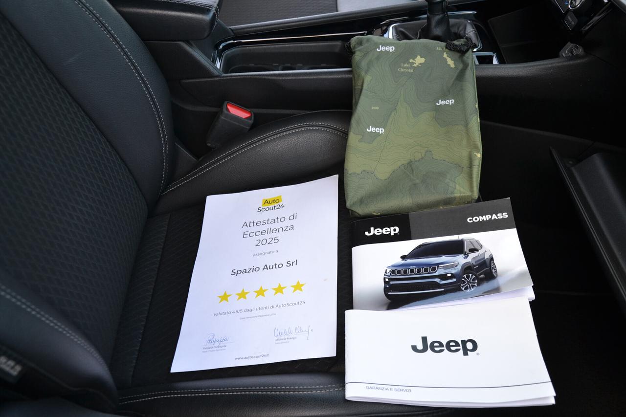 Jeep Compass 1.6 MJT 130CV S TETTO+PELLE+FULL LED+NAVI+RCAM+PDC