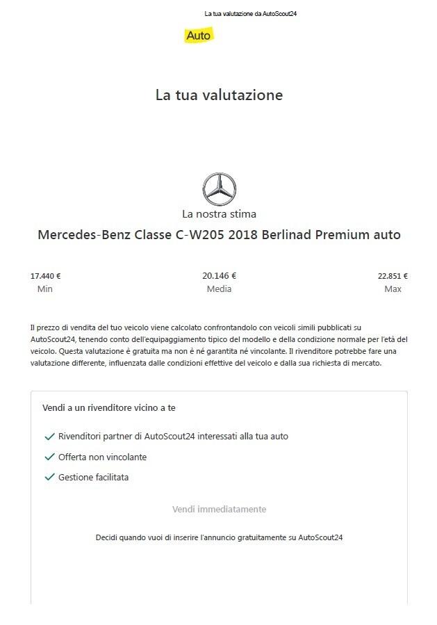 Mercedes 180CDI Auto 4P TagliandiMercedes108250Km