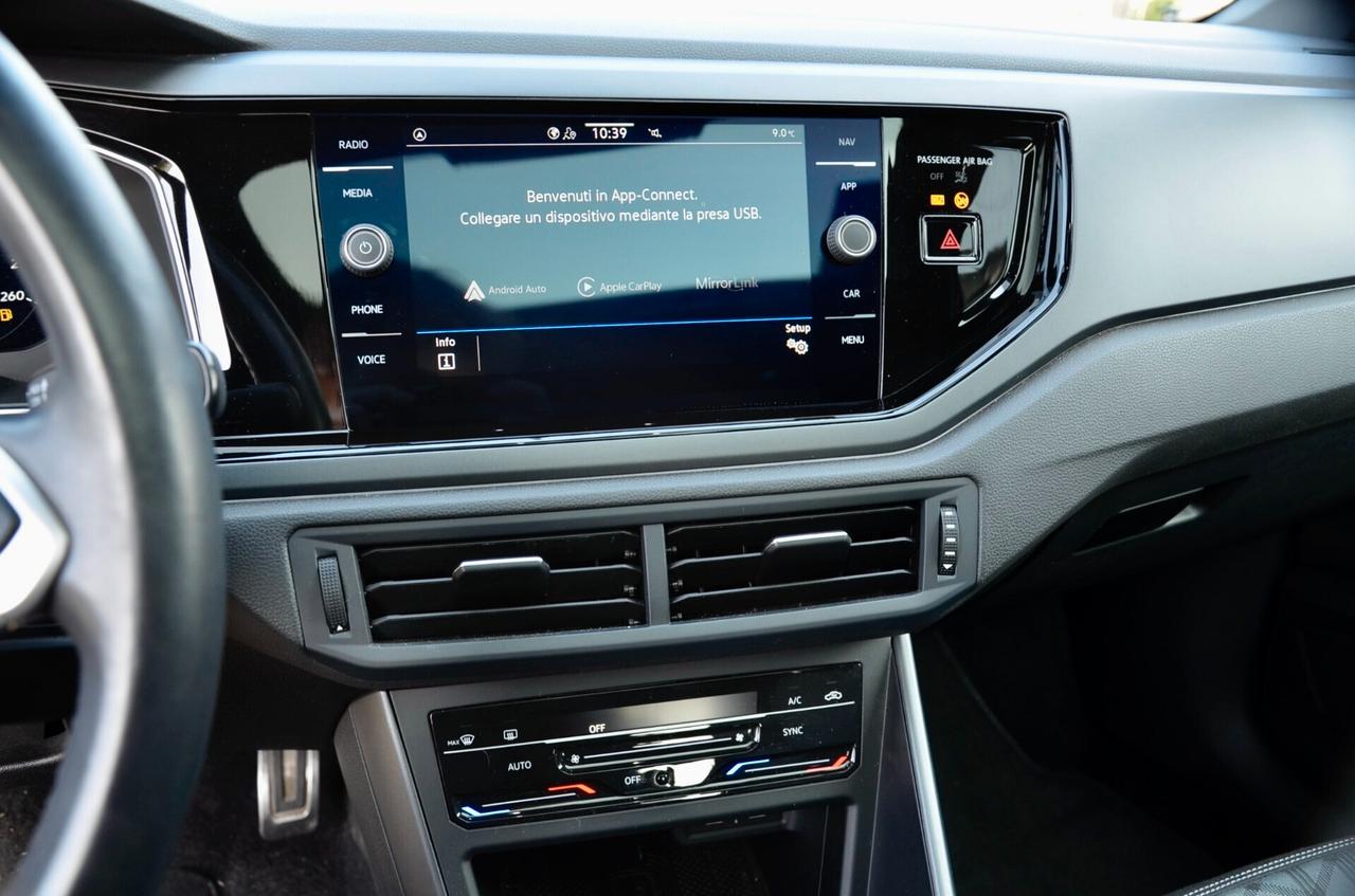 VOLKSWAGEN TAIGO 1.0 TSI R-LINE 110cv, UNICOPROPRIETARIO, SERVICE UFF VW, TETTO, APPLE ANDROID, 18", EURO 6D, PERMUTE