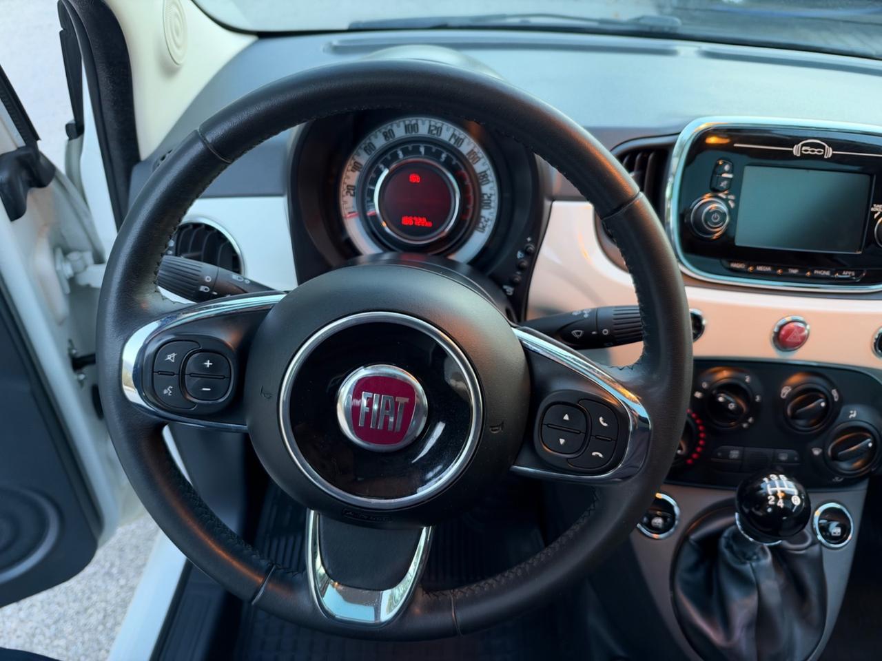 Fiat 500 1.2 benzina 69cv Lounge 2017 tetto panoramico