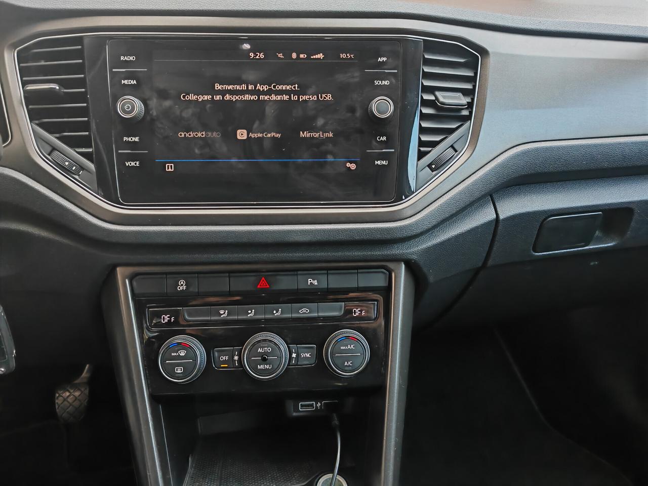 VOLKSWAGEN T-ROC 1.0 BENZINA CV116 KW85 TSI STYLEBLUEMOTION TECHNOLOGY