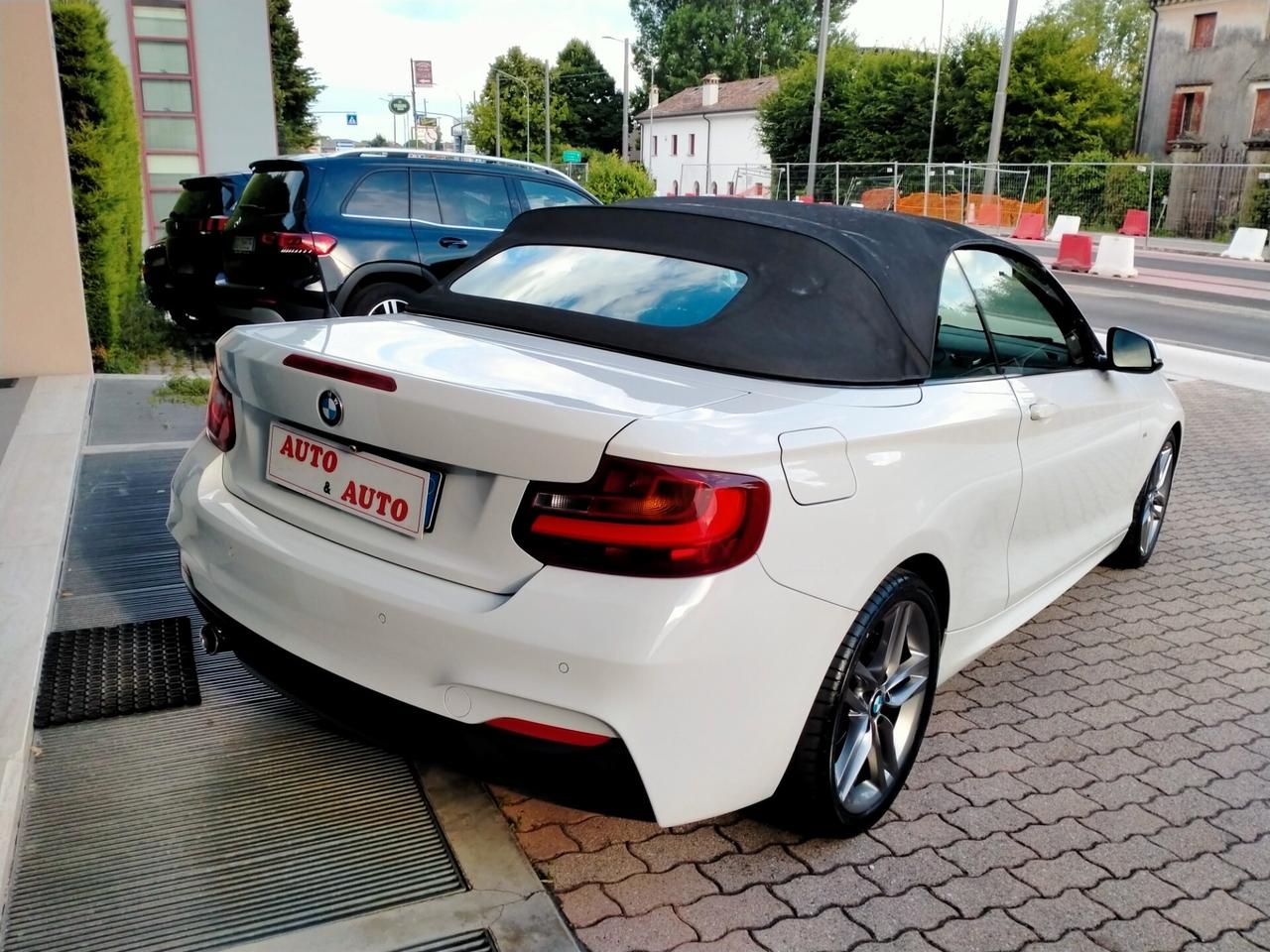BMW 218 D CABRIO F23 150CV MSPORT STEPTRONIC / FULL SVC BMW / CAMERA / DA VETRINA