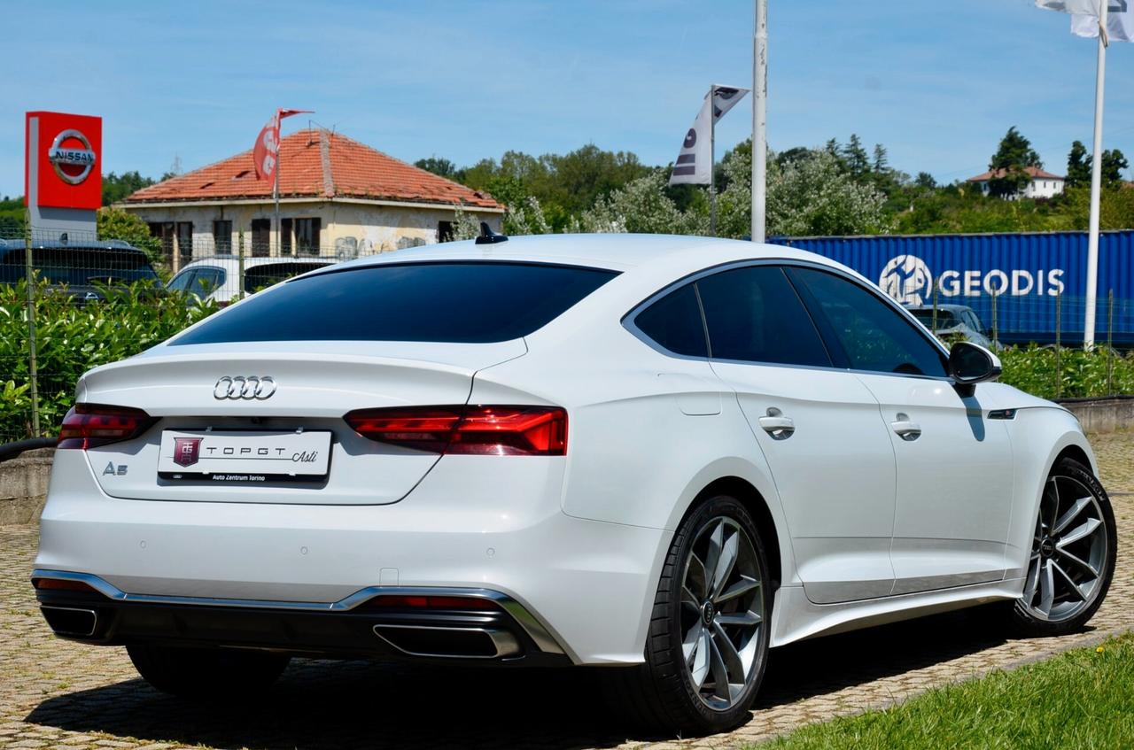 AUDI A5 SPORTBACK 35 2.0 TDI MHEV S-LINE 163 cv S-TRONIC, GARANZIA UFF AUDI, UFF ITALIANA, TUTTI SERVICE AUDI, IVA ESPOSTA, EURO 6D, MATRIX, RETROCAMERA, PERMUTE
