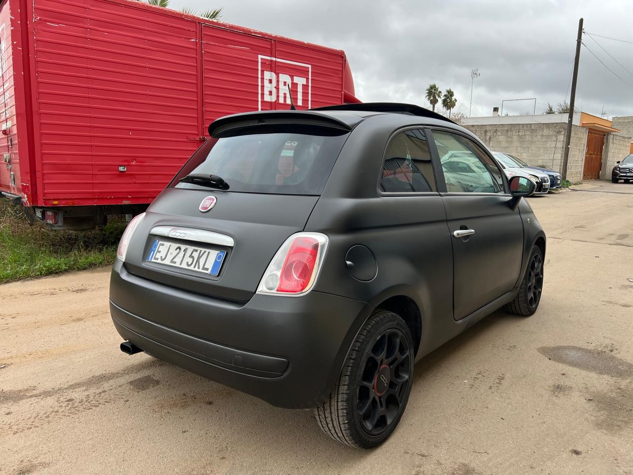 Fiat 500 0.9 Matt Black pelle tetto apribile