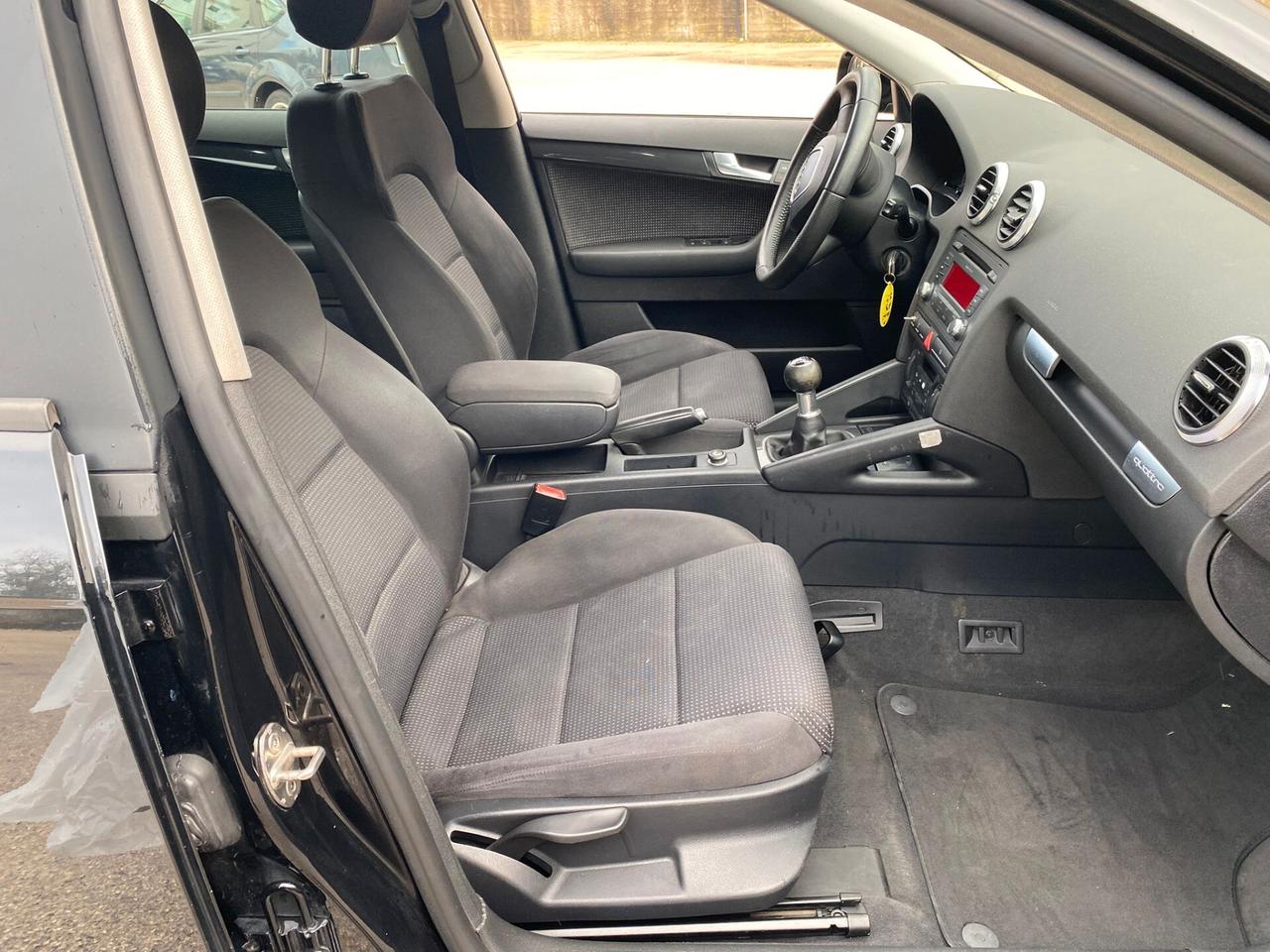 Audi A3 2.0tdi 140cv QUATTRO 4x4 full opt nuova sportback 2008