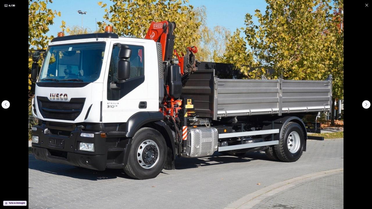 IVECO STRALIS 310 E6 RIBALTABILE TRILATERALE