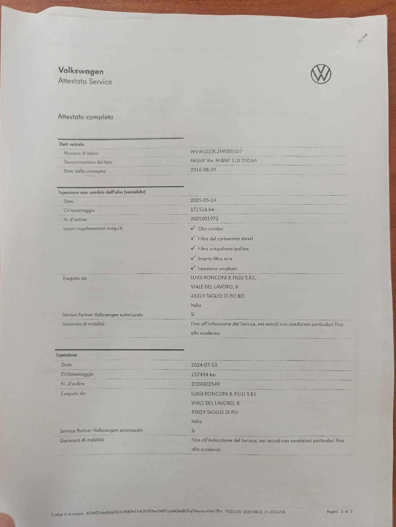 Volkswagen Passat Variant 8 2.0 TDI 150cv DSG Executive