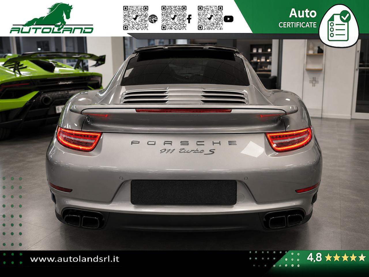 Porsche 991 3.8 Turbo S 560cv PDK *PCCB*SportChrono*AsseSterzante*BOSE*TettoApribile*
