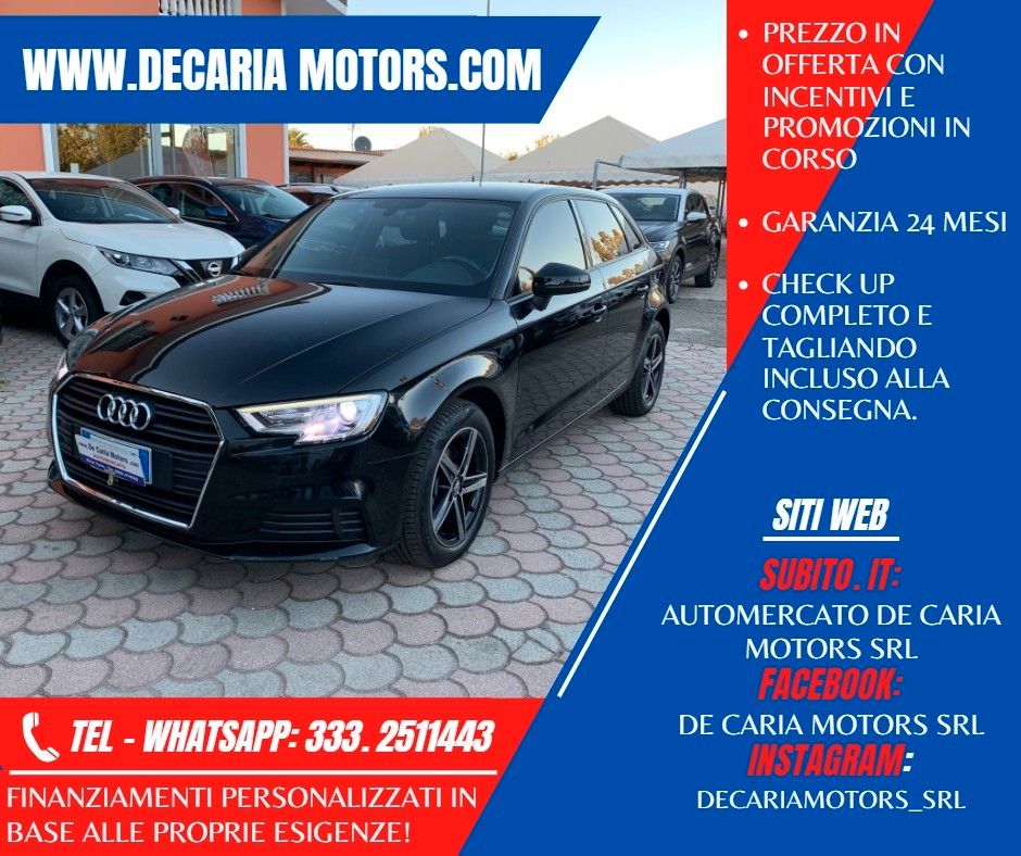 AUDI A3 1.6 TDi 110 CV Advanced - 2017