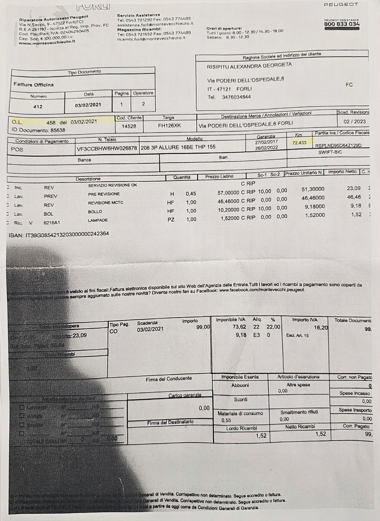 Peugeot 208 BlueHDi 75 5 porte Allure