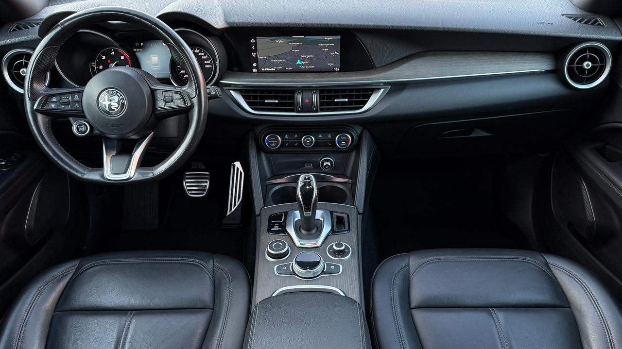 ALFA ROMEO STELVIO Q4 2.2 TI TURBODIESEL AT8 210CV - VOLANTE E SEDILI IN PELLE RISCALDABILI, MEMORIA