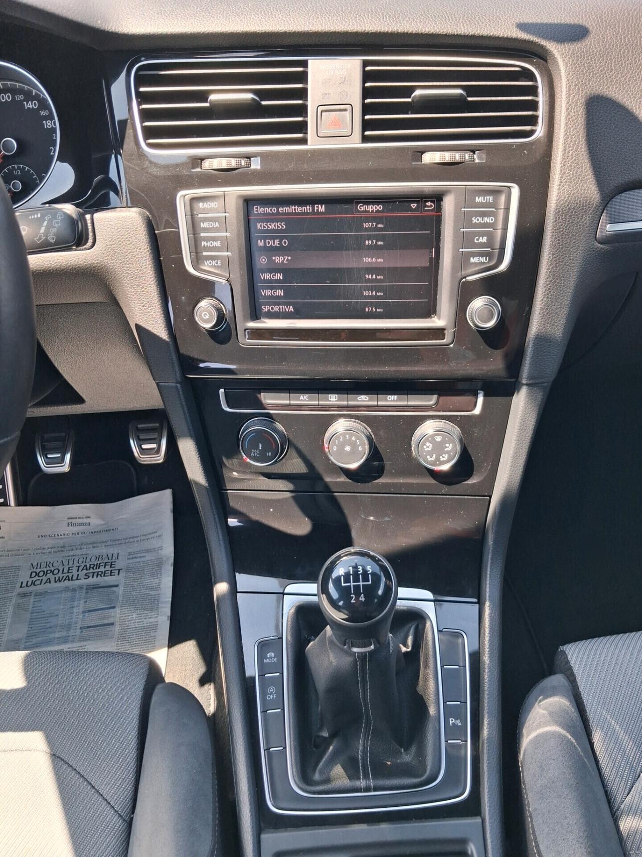 Volkswagen Golf 7 RLINE 1.6 TDI 110 CV 5p.