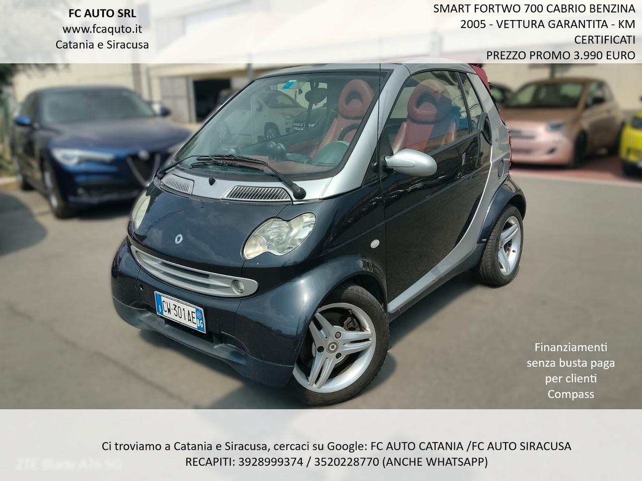 Smart ForTwo 700 CABRIO GRANDSTYLE - MOTORE RIFATTO - 2005