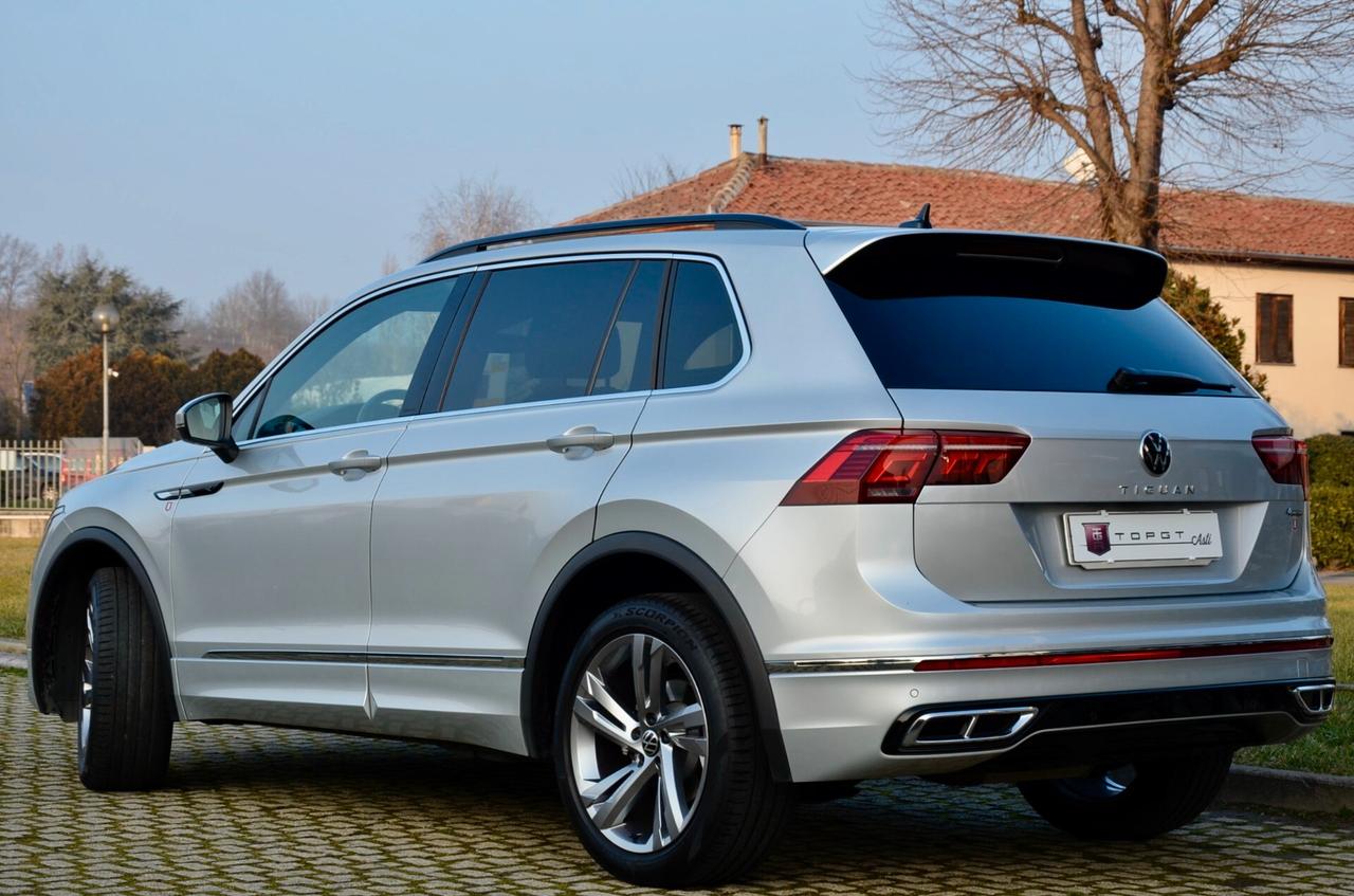 VOLKSWAGEN TIGUAN 2.0 TDI R-LINE 4MOTION 150cv DSG, TUTTI SERVICE UFF VW, UFF ITALIANA, EURO 6D, 19", NAVI, PERMUTE