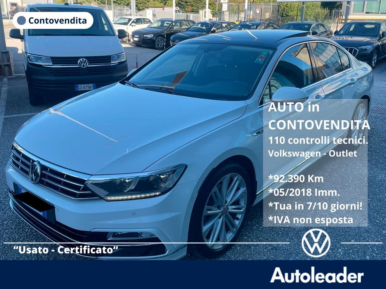 Volkswagen Passat 2.0 TDI 150 CV SCR DSG R-Line Executive