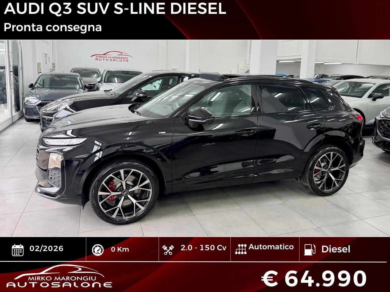 Audi Q3 35 TDI S tronic line TETTO 2026/FINANZIABILE