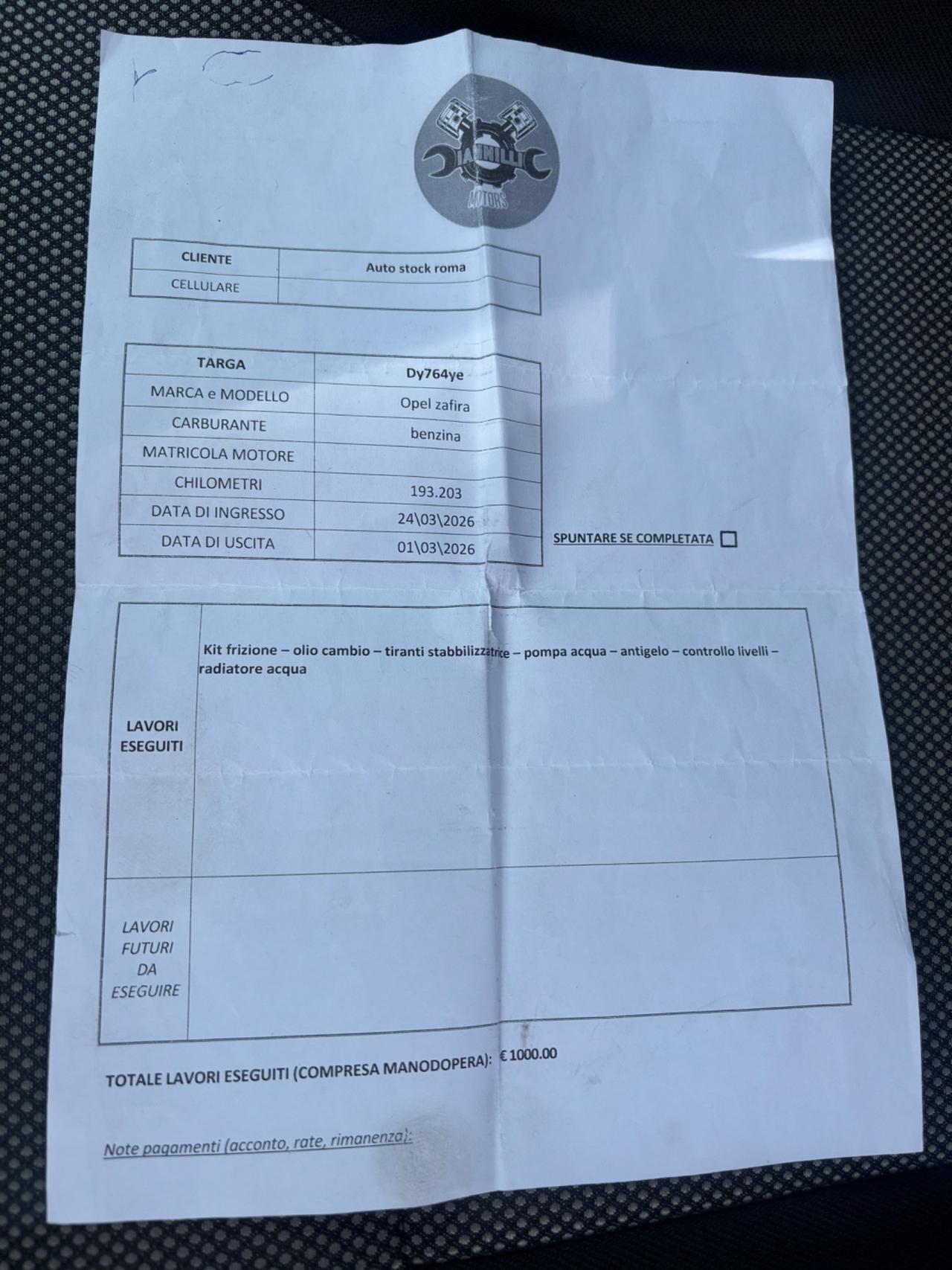 Opel Zafira 1.6 16V ecoM 150CV Turbo Cosmo