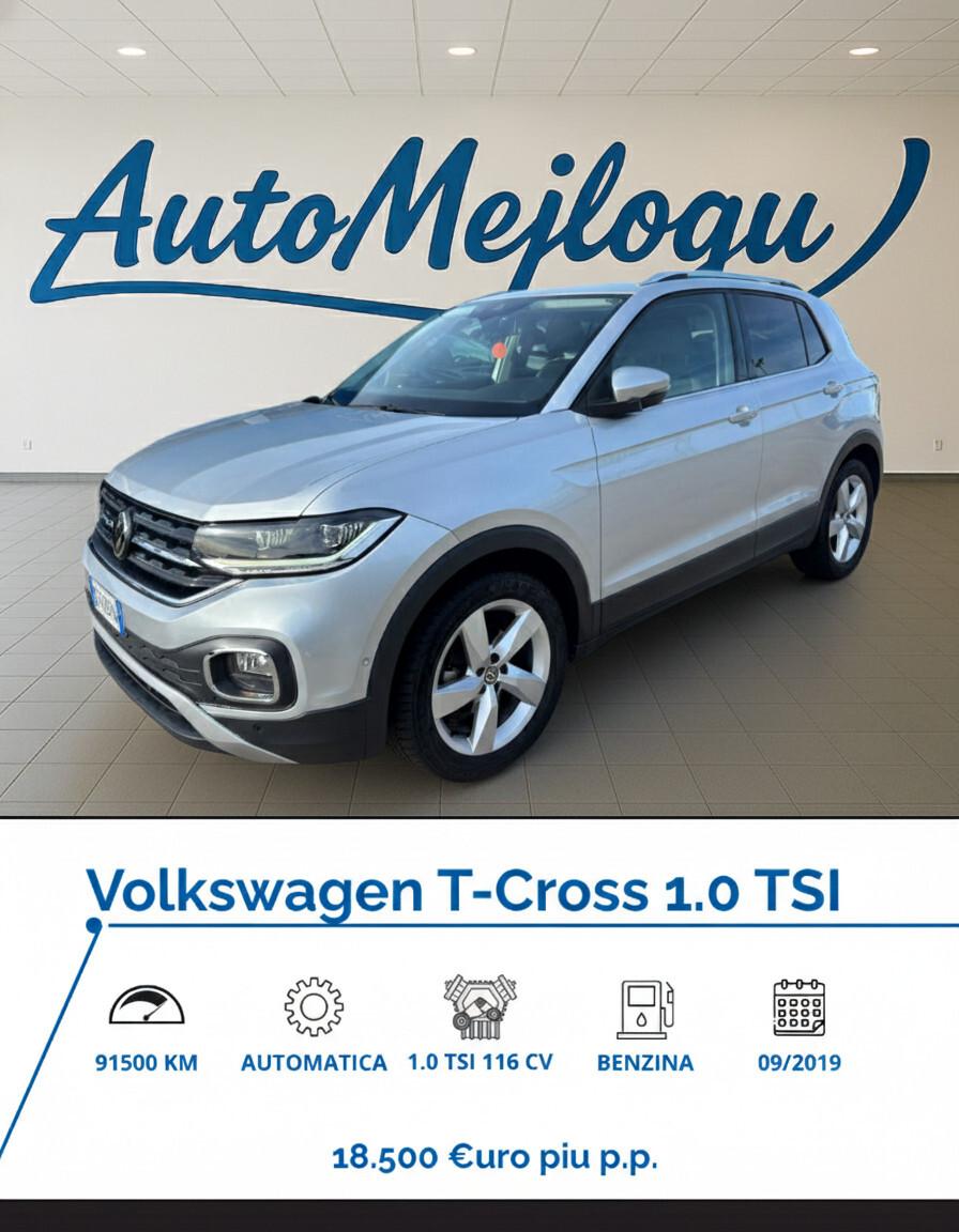 Volkswagen T-Cross 1.0 TSI 115 CV DSG Advanced BMT