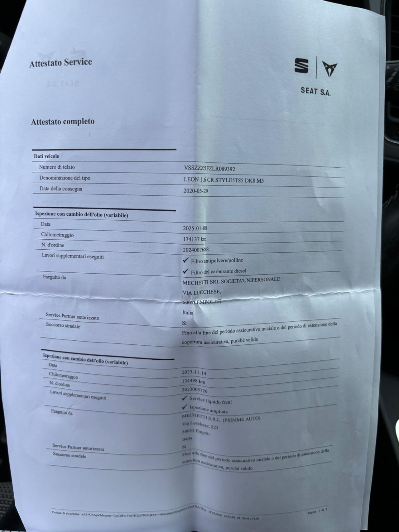 Seat Leon 1.6 TDI 115CV 5p. Style OK NEOPATENTATI