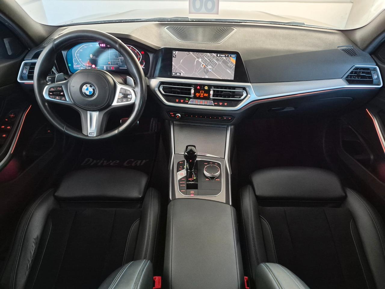 BMW 320 TOURING 320D XDRIVE MSPORT AUTO LED PELLE CLIMA 3ZONE CARPLAY ACC. RETROCAM. 1 PROPRIETARIO