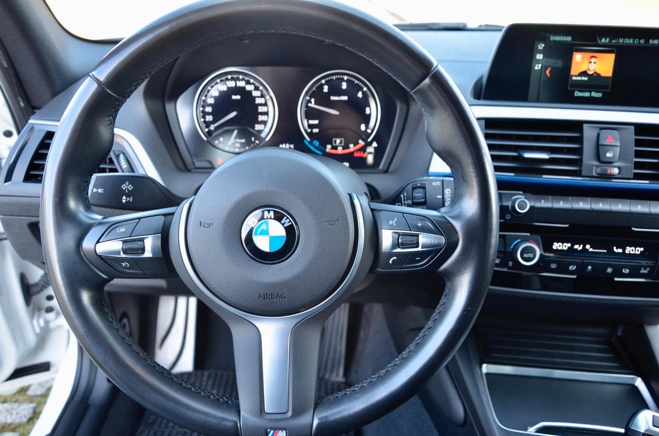 BMW 118d MSPORT 5p 150cv AUTO, UNICOPROPRIETARIO, TUTTI SERVICE BMW, UFF ITALIANA, EURO 6D, 18", NAVI, PERMUTE