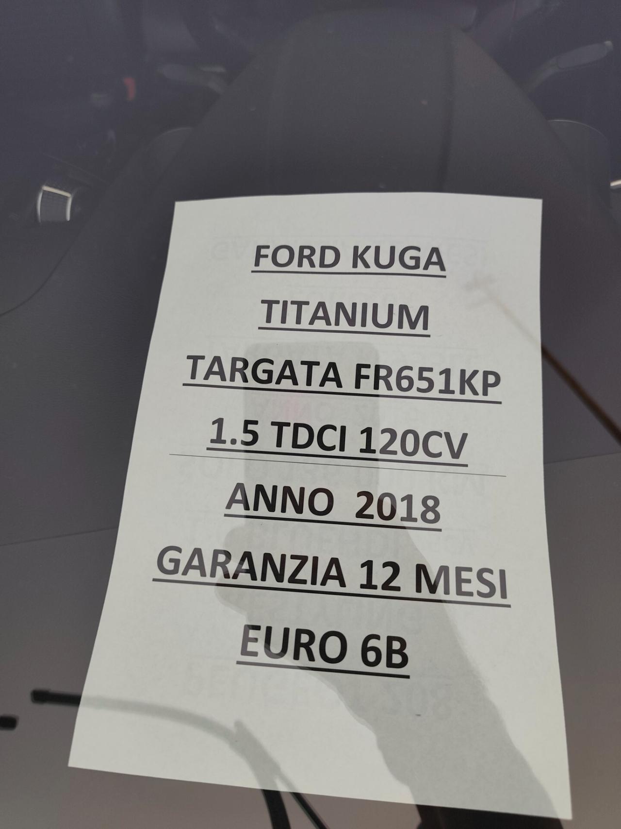 Ford Kuga 1.5 TDCI 120 CV Titanium