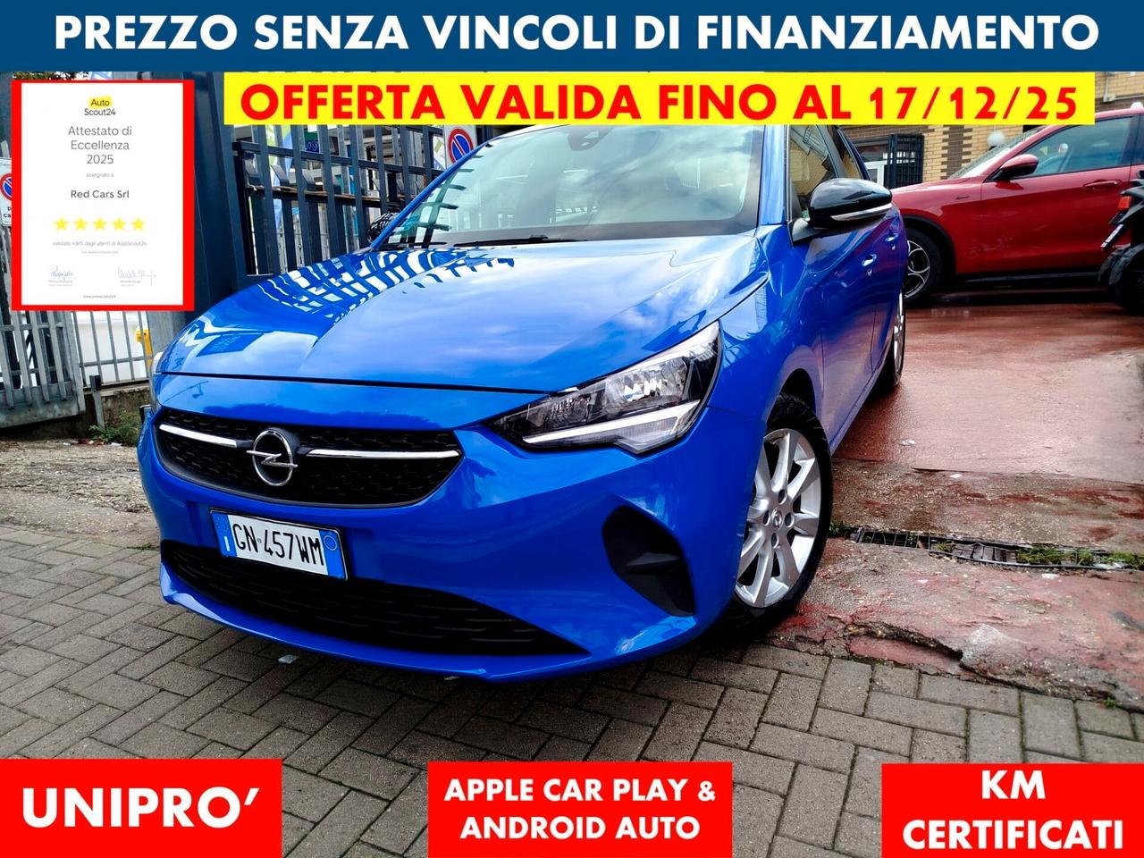 Opel Corsa 1.2 75cv *PREZZO VERO* UNIPRO KM CERTI NEOPAT OK