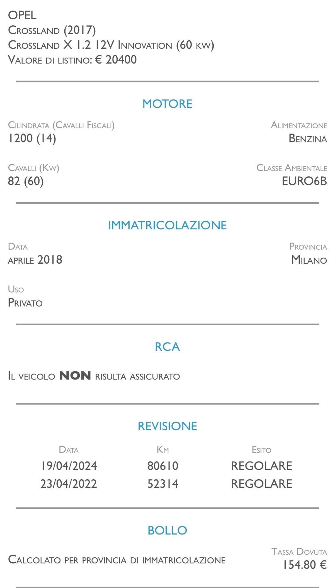 Opel Crossland X 1.2 12V Innovation - UNICO PROPRIETARIO